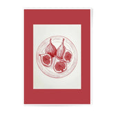 Fig Photographic Print, Red Fruit Art, Kitchen Wall Decor, Botanical Print, Modern Still Life, Fine Art Print, Home Decor Art, Food Art - Tawshia